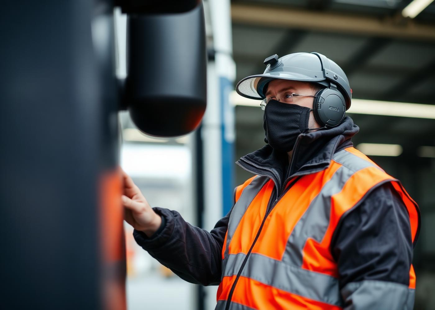 Tanny Transport driver inspecting a lorry